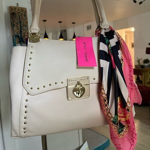New Betsey Johnson large satchel bag
